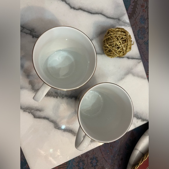 Lot Of 2 Vintage Merry Brite Porcelain MERRY CHRISTMAS Mugs: Santa • Reindeer - Picture 8 of 9